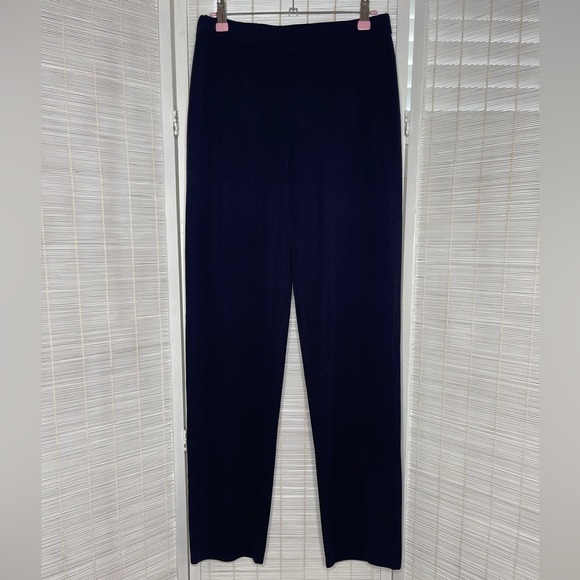 Misook Navy Knit Pull On Pants XS - Picture 1 of 6